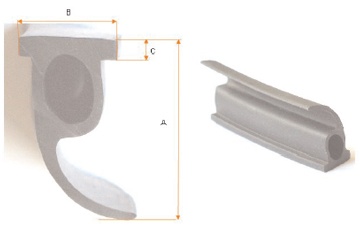 PELMET FOR ALUM DOOR KIT (6M)