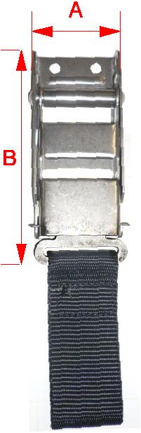 Latch Buckle with Pull Strap 1500kg