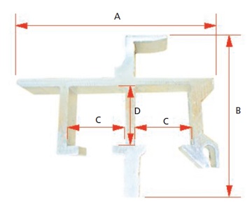 USD 47’ ALUMINUM ROOF RAIL