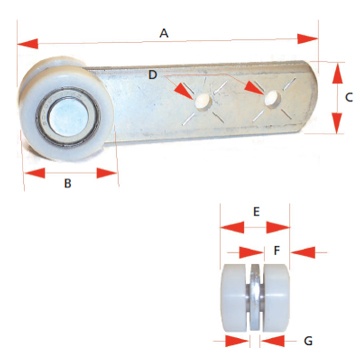 ROOF PILLAR ROLLER
