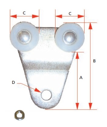 TANDEM ROLLER WITH BUSHING