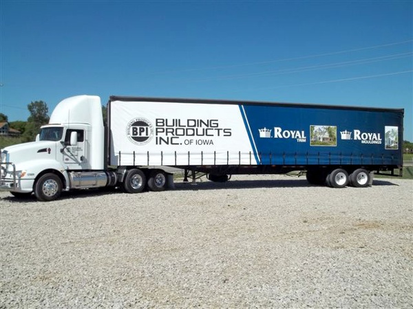 Building Products Curtainside Trailer Graphics