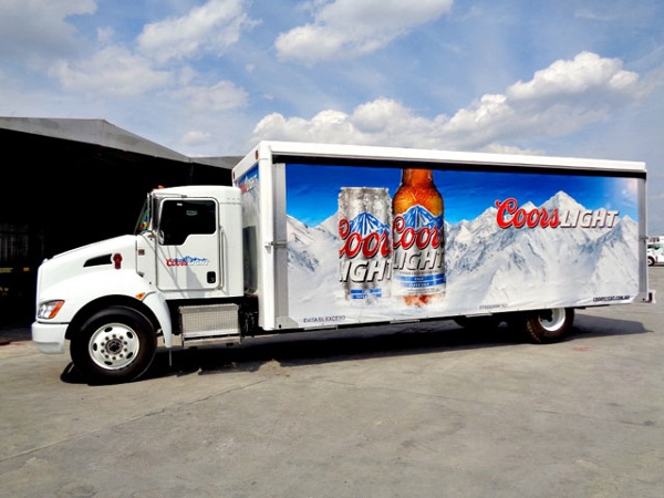 Coors Light RolaSlide Curtainside Trailer Graphic