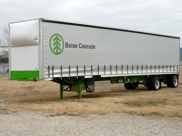 Silkscreen Graphics on a Curtainside Trailer