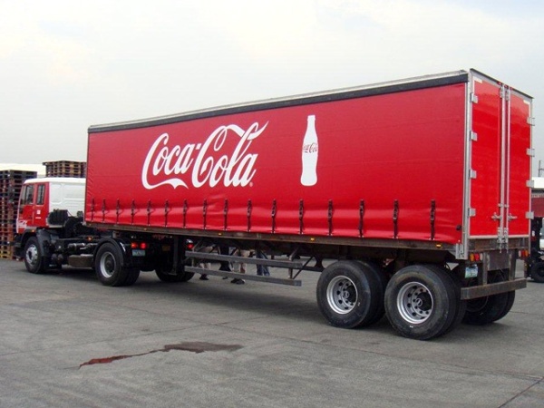 Coca-Cola Curtainside Trailer